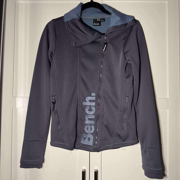 Bench Women' s Sweater Zipper pockets Purple SMALL - Picture 2 of 10